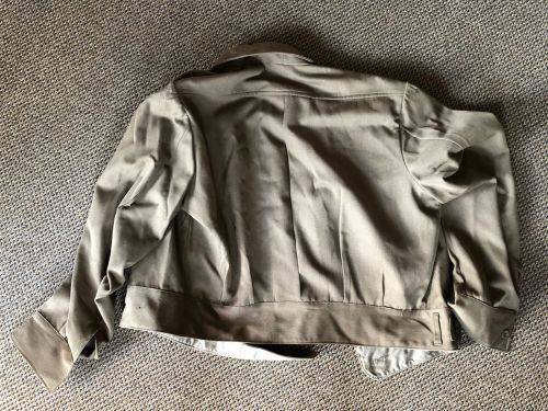 BUNNY JACKET SIZE MEDIUM TO LARGE-MEASURES 60 CM ARMPIT TO ARMPIT-TROUSERS (DAMAGED) SIZE 34 WITH PI