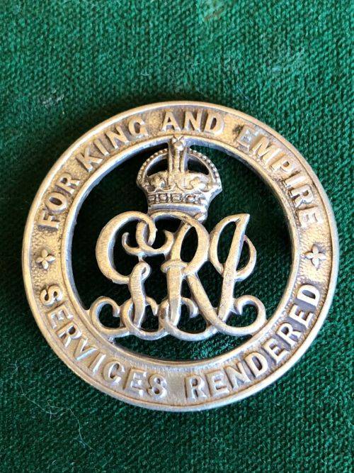 WW1 SILVER WAR BADGE-NUMBERED