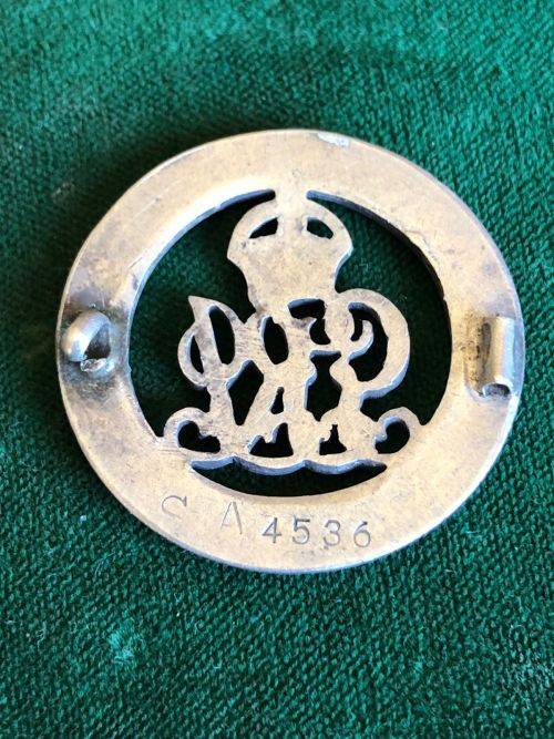 WW1 SILVER WAR BADGE-NUMBERED