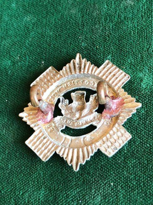 TRANSVAAL SCOTTISH VOLUNTEERS,SPORRAN BADGE (ALL RANKS)ALSO MESS DRESS,ALSO UNDRESS BLUES AND COLLAR