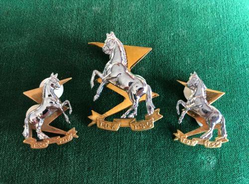 TECHNICAL SERVICES CORPS BI-METAL CAP AND COLLARS-WORN SINCE 1960-PINS INTACT