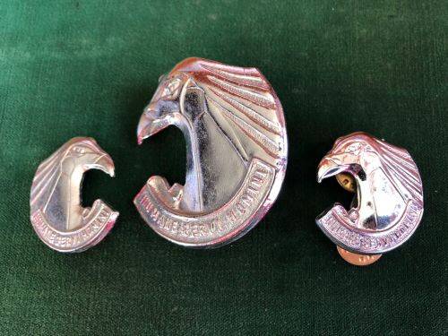 SERVICES CORPS CHROME CAP AND COLLARS - APPROVED IN 1978- PINS INTACT