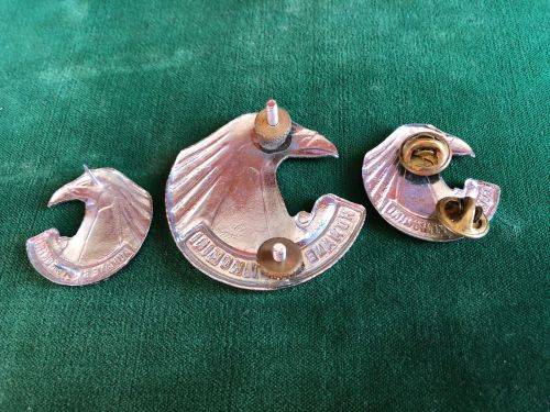 SERVICES CORPS CHROME CAP AND COLLARS - APPROVED IN 1978- PINS INTACT