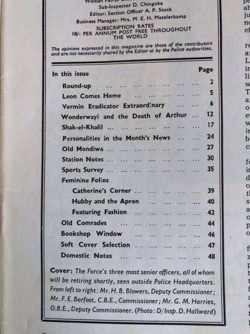 OUTPOST- RHODESIA BSAP-VOLUME XLV NO 10-  OCT 1967