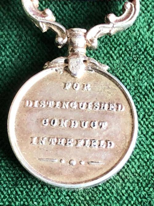 MINIATURE,SILVER AUTHENTIC DISTINGUISHED CONDUCT MEDAL- INSTITUTED 1854