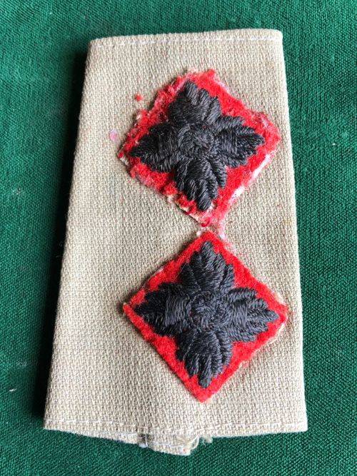 RHODESIA REGIMENT RANK SLIP-ON FOR LIEUTENANT-WORN 1930`S-1950`S