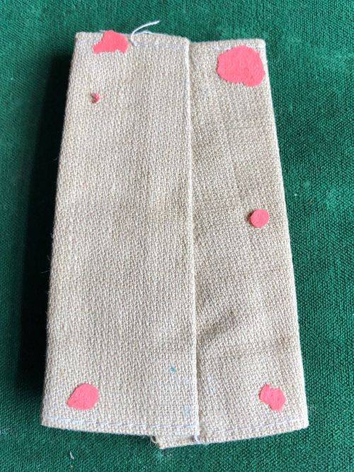 RHODESIA REGIMENT RANK SLIP-ON FOR LIEUTENANT-WORN 1930`S-1950`S