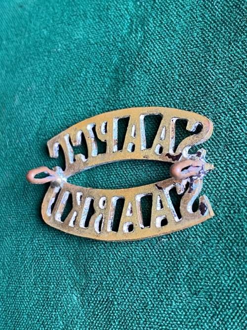 SA ADMINISTRATION PAY AND CLERICAL CAR BRASS TITLE- 2LUGS
