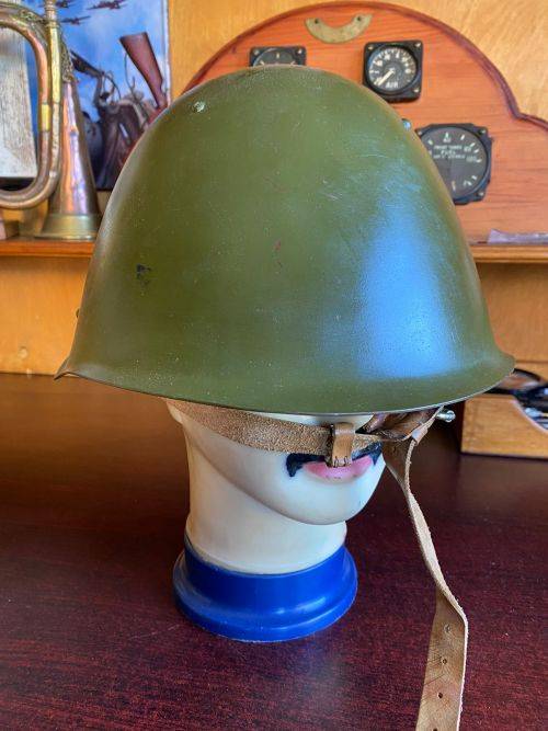 SOVIET M40 5 STUD STEEL HELMET AFGHAN+ BORDER WAR PERIOD USE