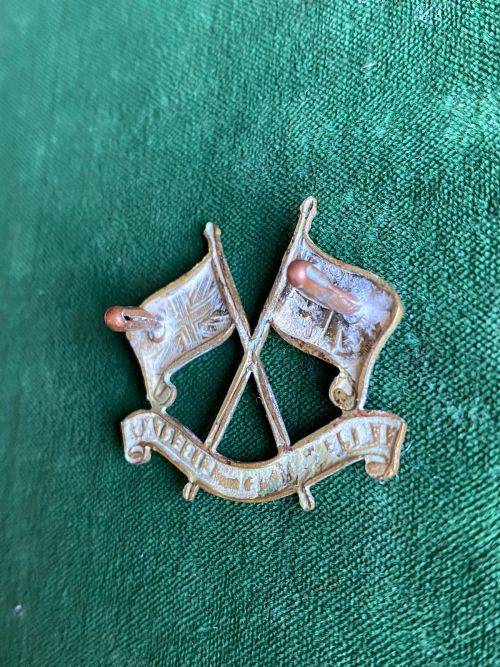 IMPERIAL LIGHT HORSE,GILDING METAL CAP BADGE-WORN 1913-65- 2 LUGS