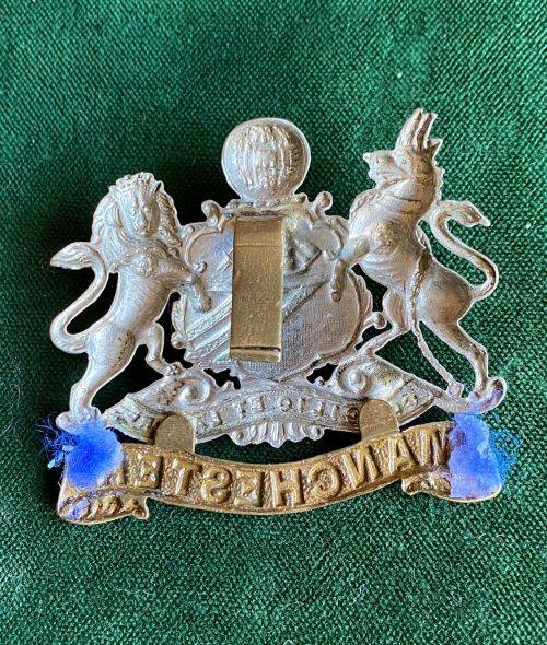 MANCHESTER REGT. CAP BADGE-1889-1923-PART SLIDER