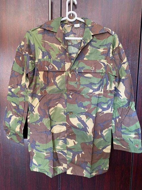 ORIGINAL RECCE COPY TYPE E TANZANIAN CAMO LONG SLEEVE SHIRT-SIZE XS-MEASURES 46CM ARMPIT TO ARMPIT-C