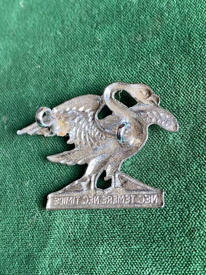 REGIMENT SPRINGS CAP BADGE-WORN POST 1972- 2 LUGS