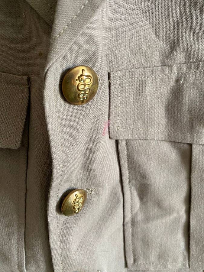 SA MEDICAL CORPS STEP OUT JACKET-SIZE SMALL-MEASURES 46 CM ARMPIT TO ARMPIT