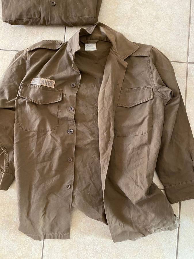 SADF NUTRIA,LONG SLEEVE SHIRTS-2 SOLD TOGETHER-GOOD CONDITION-SIZE MEDIUM-MEASURES 55 CM ARMPIT TO A