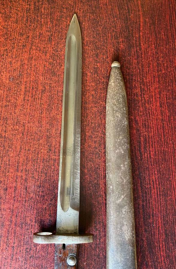 BELGIUM FN MODAL 1924 LONG BAYONET-IT RESEMBLED THE CZECH VZ 23 LONG BLADED EXPERT BAYONET AND WAS P