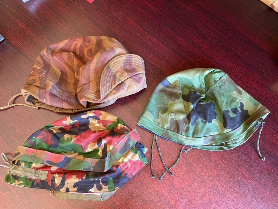 3X HELMET COVERS -SOLD TOGETHER