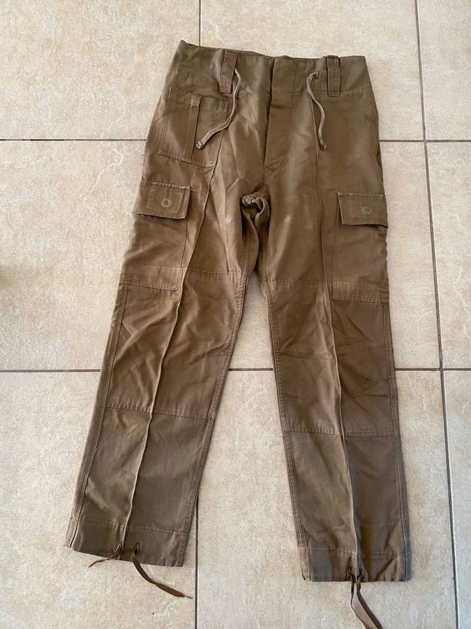 SADF NUTRIA TROUSERS SIZE 30-PIPE LENGTH OF 67CM-LABELLED-USED BUT GOOD