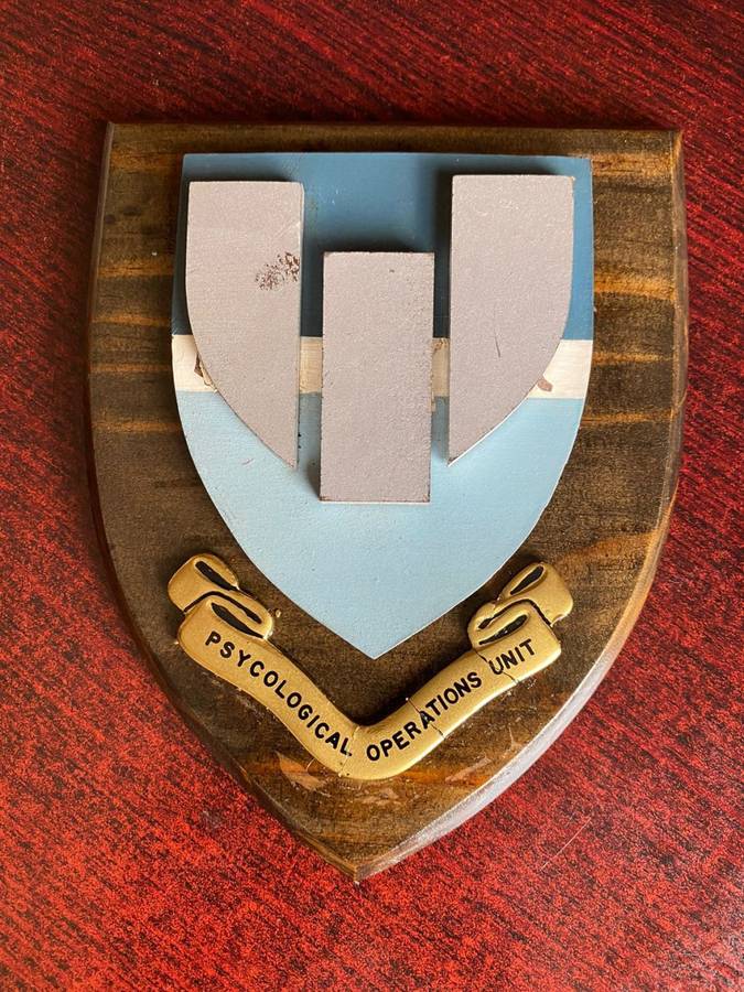 RHODESIAN PSYCOLOGICAL OPERATIONS UNIT PLAQUE