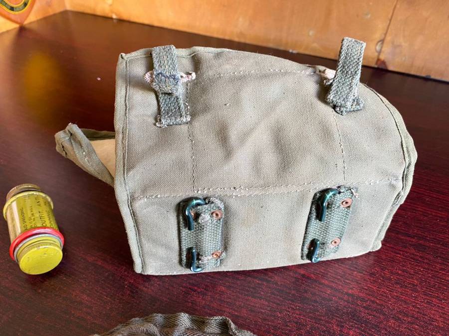 WW2 ANTI MINE BLAST PROTECTOR GOGGLES-ORIGINAL PERIOD ITEM IN COMPLETE AND VERY GOOD CONDITION