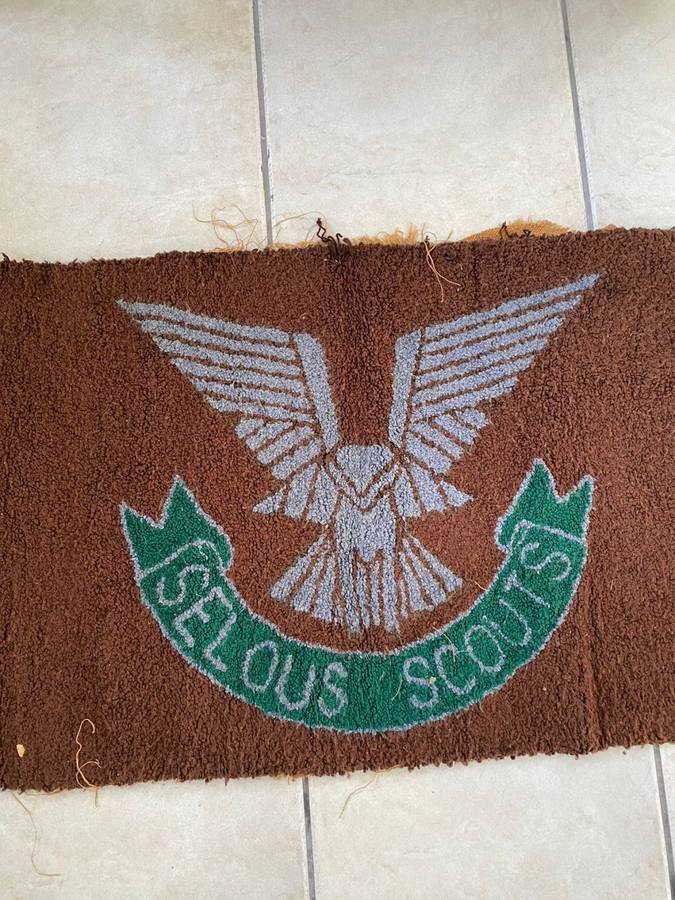 RHODESIAN SELOUS SCOUTS WALL HANGING-MEASURES 1,2M X ,06 M