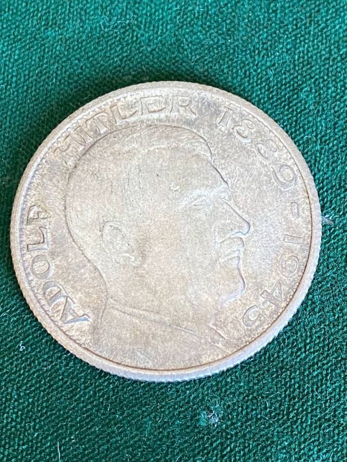 GERMAN WW2 COMMEMORATIVE COIN-DIAMETER 350 MM