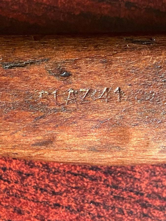 AUSTRAILIAN MADE 1907 BAYONET WITH THE MA(LITHGOW SMALL ARMS FACTORY)MARKINGS ON BLADE AND SLAZ (SLA