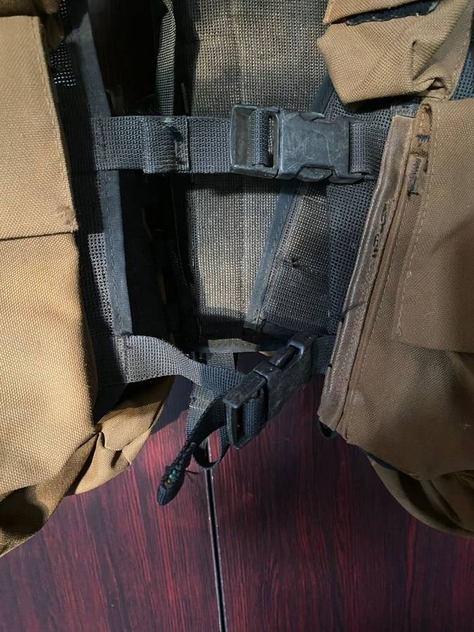 PATTERN 83 BATTLE JACKET-USED BUT GOOD AND COMPLETE CONDITION WITH ALL CLIPS AND STRAPS