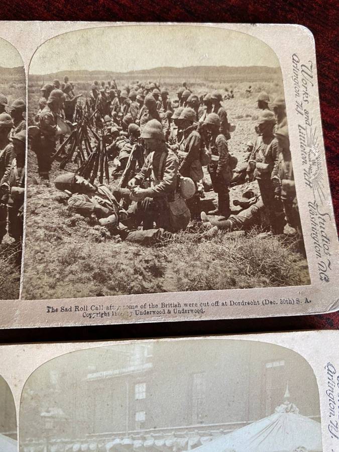 BOER WAR STEREO SCOPIC SLIDES -2 SOLD TOGETHER