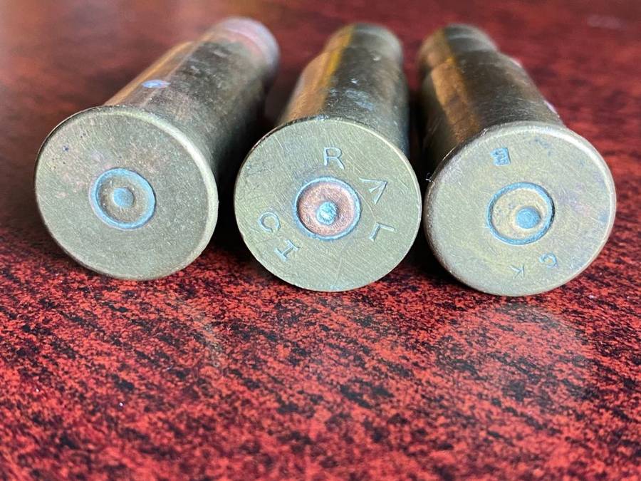 577/.450 MARTINI HENRY CASINGS-3 SOLD TOGETHER-CIRCA 1894-1903