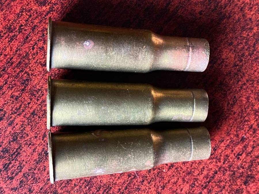 577/.450 MARTINI HENRY CASINGS-3 SOLD TOGETHER-CIRCA 1894-1903
