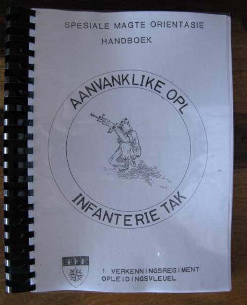1 RECCE - SPECIAL FORCES ORIENTASIE HANDBOEK - AANVANKLIKE OPL - INFANTERIE TAK
