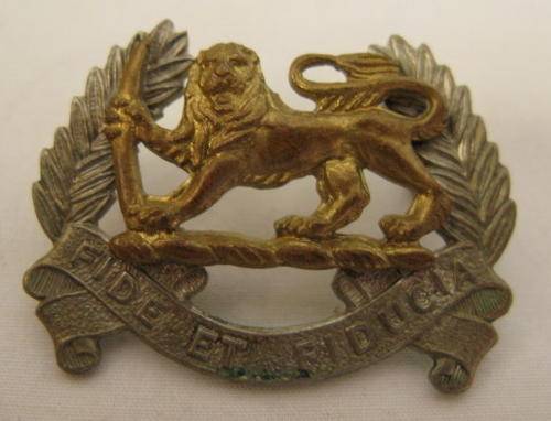 RHODESIAN ARMY PAY CORPS CAP BADGE 1970'S-80.  2X LUGS