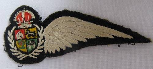 SAAF AIR CREW WING FOR NAVIGATOR/OBSERVER 1938-1960-EMBROIDERED