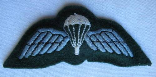 RHODESIA ARMY PARA WINGS-WORN ON GREENS-PADDED