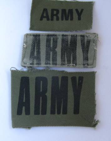 RHODESIA ARMY CHEST TITLES-3X VARIATIONS