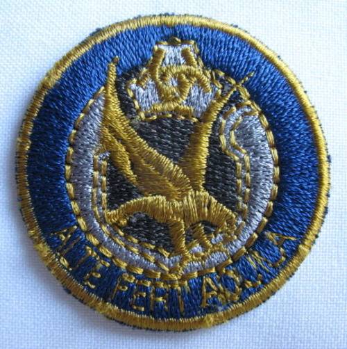 Rooivalkies, meaning the womens branch of the AWB / EMBROIDERED BERET BADGE