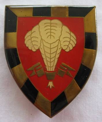SHOULDER FLASH - 1 SA INF BN. 3RD TYPE - 3 PINS - ORIGINAL