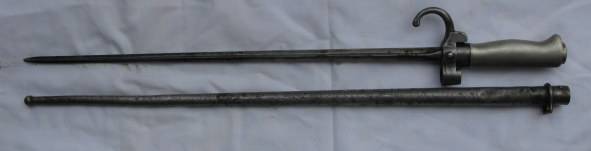 FRENCH MODEL 1886 'LEBEL' BAYONET - THIS IS A CRUCIFORM - 4 EDGED - BLADE THAT IS NOTHING MORE THAN