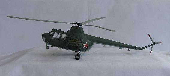 WESTLAND WASP HELICOPTER MADE FROM A PLASTIC/METAL BASE MATERIAL - MEASURES 180MM