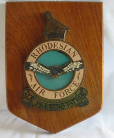 RHODESIAN AIR FORCE PLAQUE