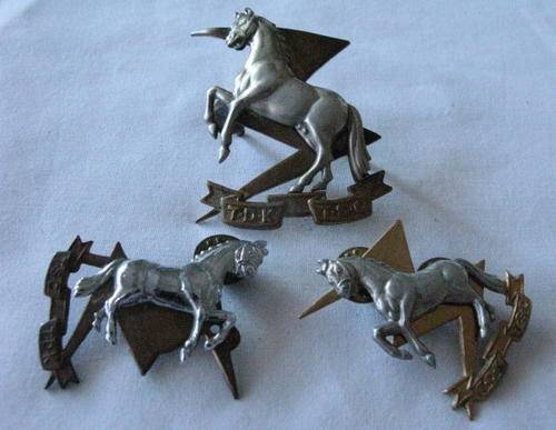 TECHNICAL SERVICE CORPS BI-METAL CAP & COLLARS WORN POST 1960 - LUGS & PINS INTACT