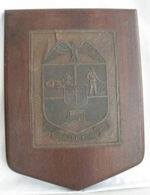 VINTAGE TRANSVAAL RUGBY PLAQUE - MEASURES 22 X 30CM,