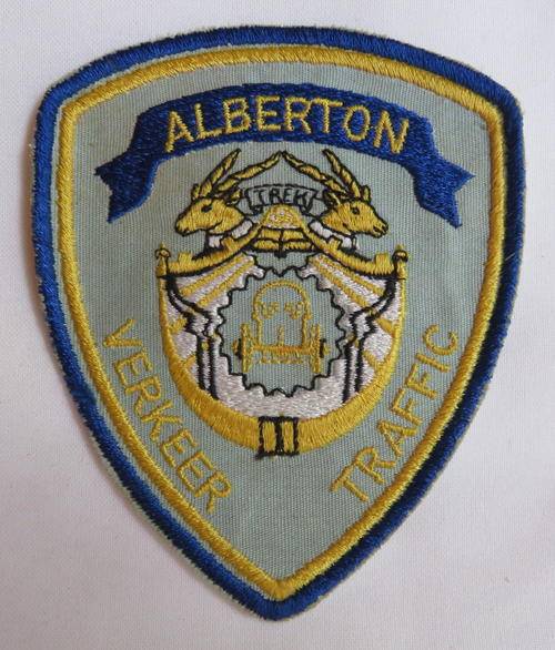 ALBERTON TRAFFIC POLICE,CLOTH PATCH