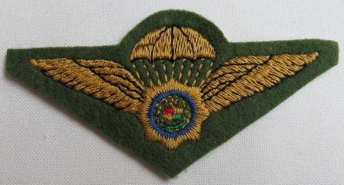 SAP TASK FORCE PARA WING-FIELD DRESS