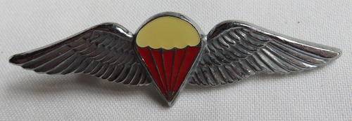 SA PARACHUTE FREEFALL,CHROMED & ENAMEL WING-FULL SIZE-WORN FROM THE 1970'S- 2 PINS