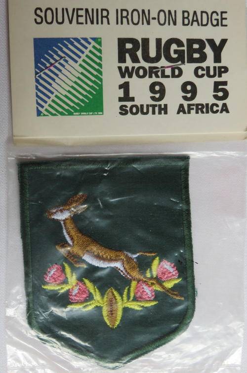 RUGBY WORLD CUP 1995 IRON ON BADGE