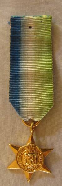 NO. 4326)  WW2 - ATLANTIC STAR - MINIATURE.