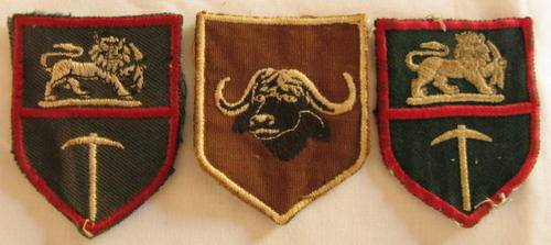RHODESIA FORMATION PATCHES FOLLOWING: 2X RHODESIAN ARMY + 1X 3 BRIGADE UMTALI.  ALL 3 EMBROIDERED.