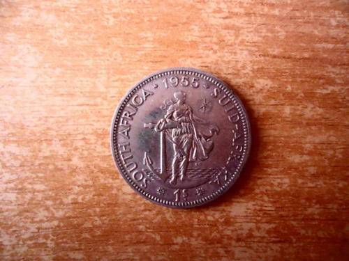 1955 SOUTH AFRICAN SILVER SHILLING COIN AS PER THE PHOTOGRAPH.